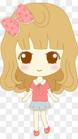 卡通小女孩圖片素材 免費PNG設計圖大全，圖精靈動畫資源推薦